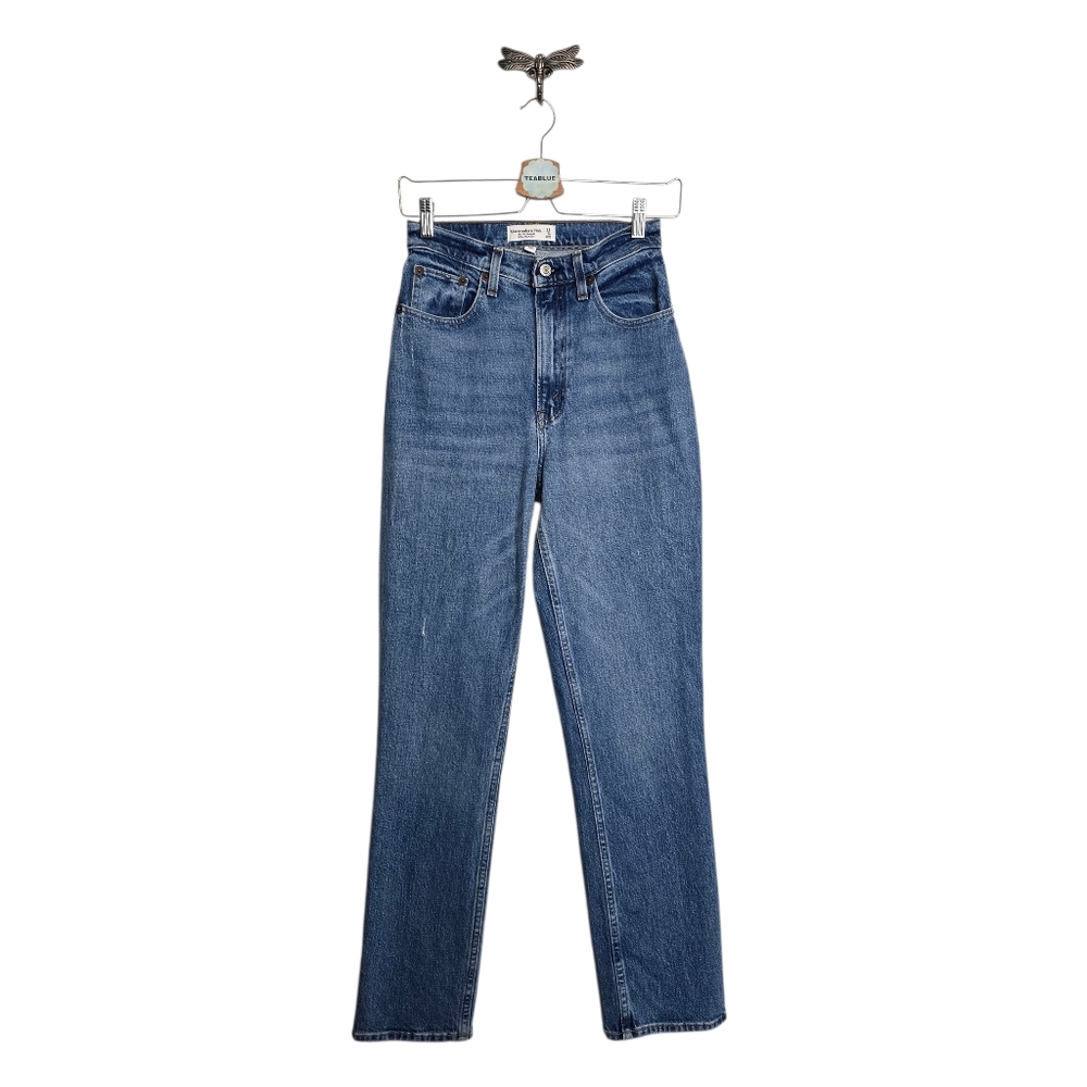 Abercrombie & Fitch 25 Curve Love The '90s Straight Ultra High Rise 25/0R